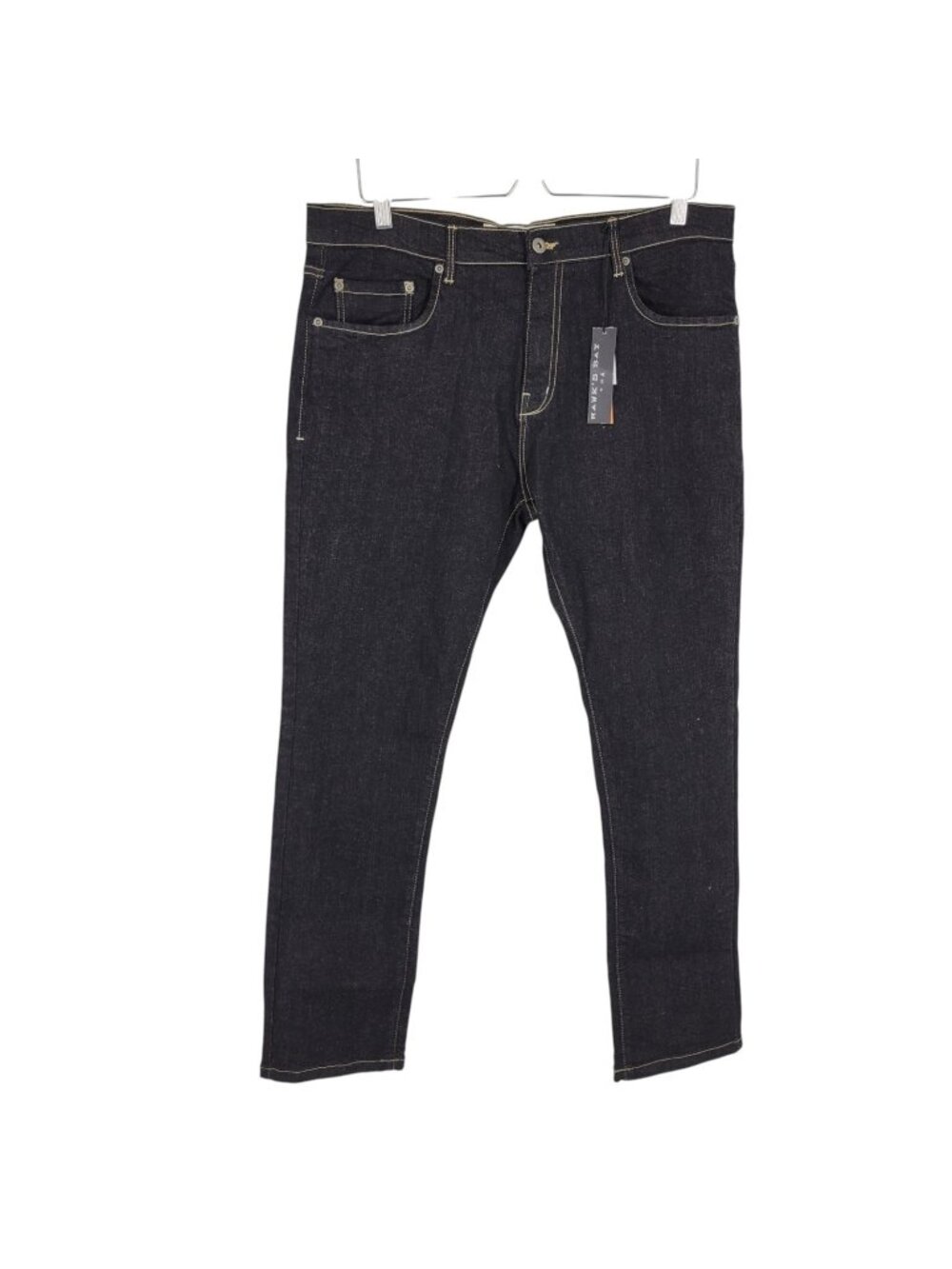 Hawk's bay men's black skinny stretch jeans 36x30 JR-1028